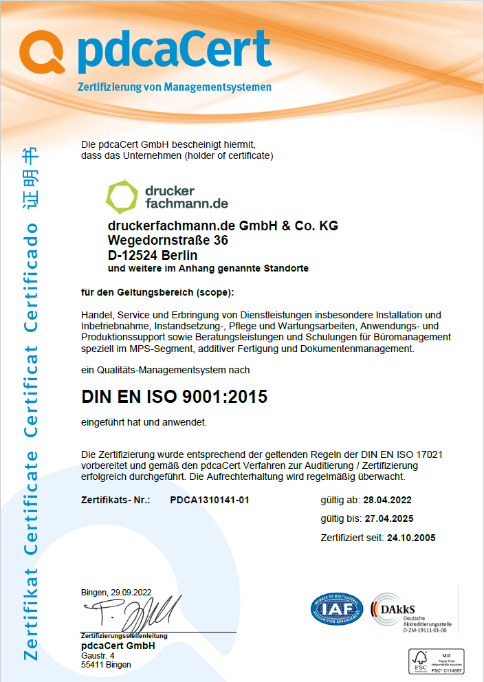 ISO_Zertifizierung 9001_2015